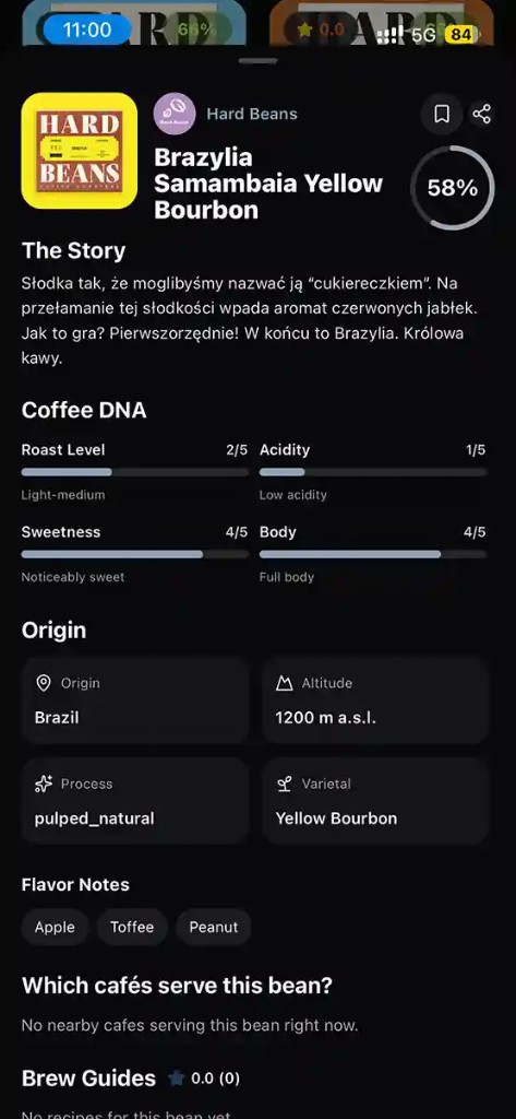 Coffee bean card (Atlas Lab)