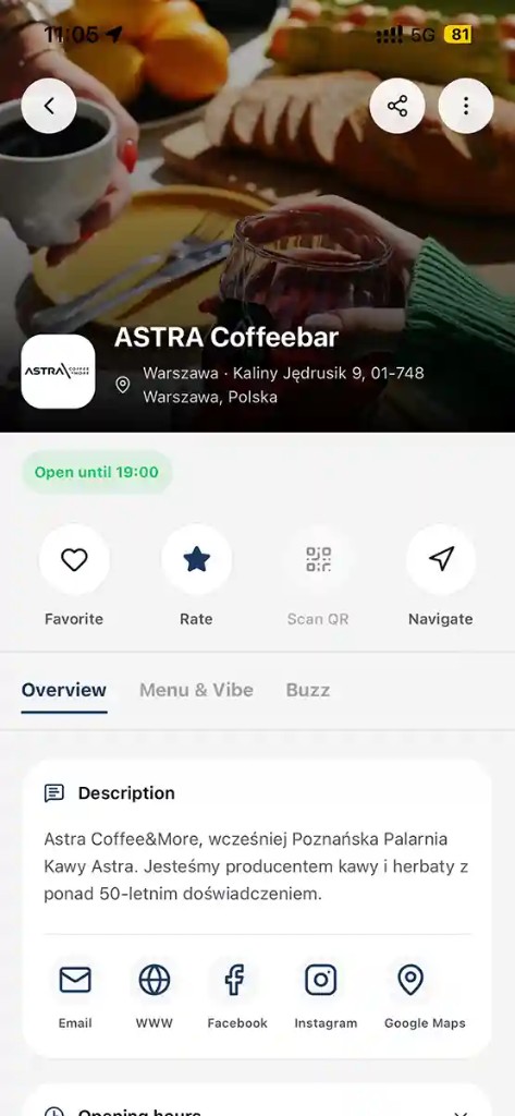 Café profile